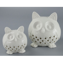 Hot Sale Decorative Ceramic Owl Candle Holder